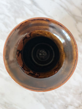 10" Hand-Painted Floral Vase