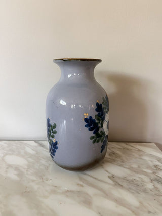 10" Hand-Painted Floral Vase