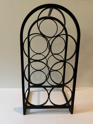 Vintage Arthur Umanoff Mid Century 7 Bottle Wine Rack Holder #194