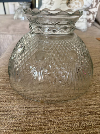 "cut"glass lampshade