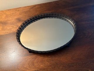 mirrored vanity tray