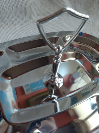 Antipasto Olive Tray Stainless Steel Vntg