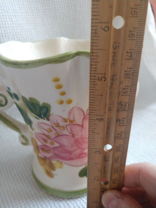 Floral Ceramic Vase Portugal 5.5"