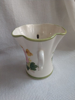 Floral Ceramic Vase Portugal 5.5"