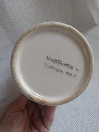 Floral Ceramic Vase Portugal 5.5"