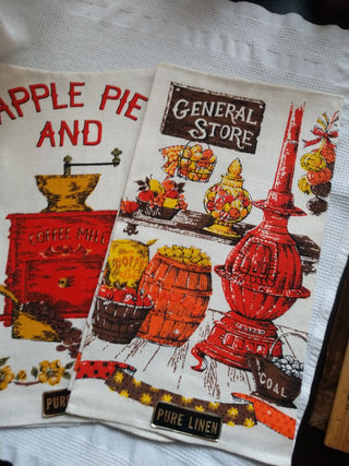 Vintage Linen Dish Towels