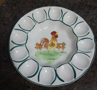 Deviled Egg Rooster Platter