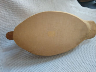 Hand Crafted Primitive Folk Art Solid Wooden Duck Decoy - to be painted