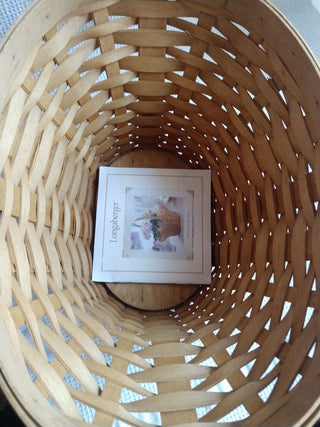 LONGABERGER LARGE EASTER BASKET W/HANDLE 12"X10.75"X8.25"