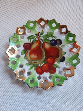 Lefton Japan Fruit wall plate 7"