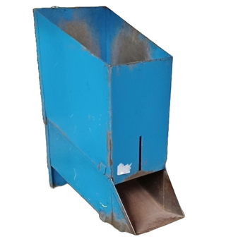 Rustic Industrial Blue Metal Parts - Food - Merchandise Dispenser