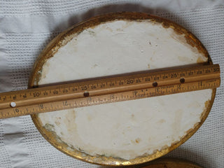 Oval Plaster Busts King & Queen of France
