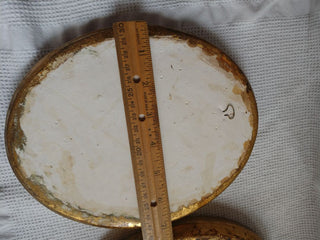 Oval Plaster Busts King & Queen of France