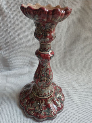 9" Biagioli Gubbio Italy Handmade Candle-Holder