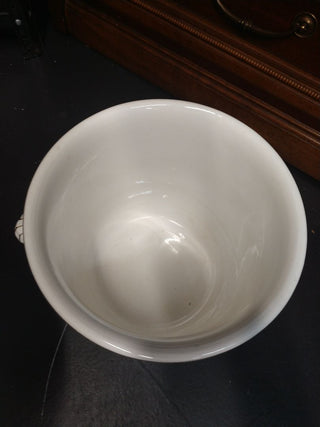 Staffordshire English Floral Chamber Pot w Lid