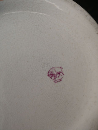 Staffordshire English Floral Chamber Pot w Lid