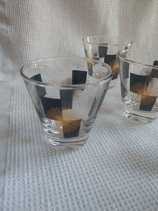 Set of 5 MCM Anchor Hocking Atomic Starburst