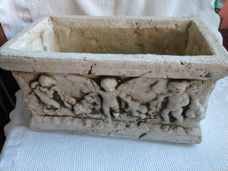 Plaster covered metal Indoor use only Angle Planter