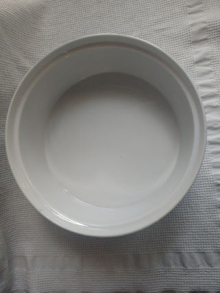 Vintage Japan Blue and White Birds Floral  Ceramic Baking Dish