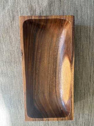 teak fruit bowl