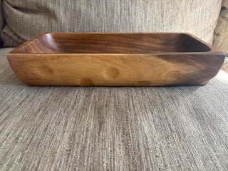 teak fruit bowl