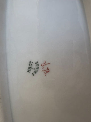 handpainted oval plate