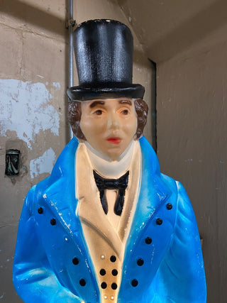 Pair Dickens Character Empire Blow Molds