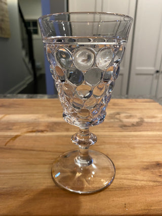Westmoreland Thousand Eye Clear Water Goblets (5)