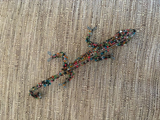 beaded lizard figure