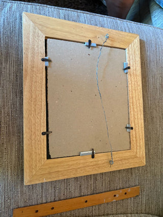 oak framed mirror
