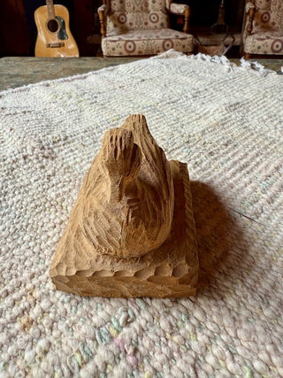 Small Wooden Carved Duck