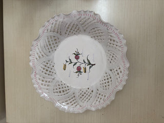 ruffle edged ceramic bowl