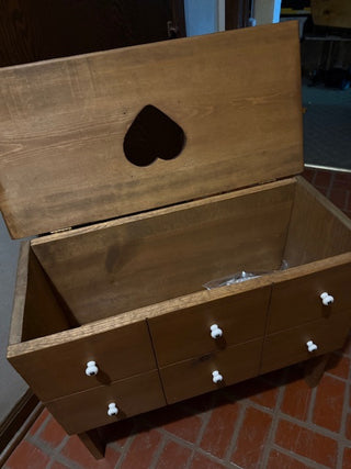 Wood Toy Chest on Legs