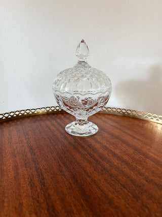 Cut Crystal Candy Dish w/ Lid