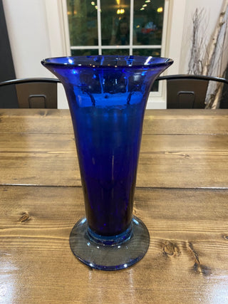Cobalt Blown Glass Vase