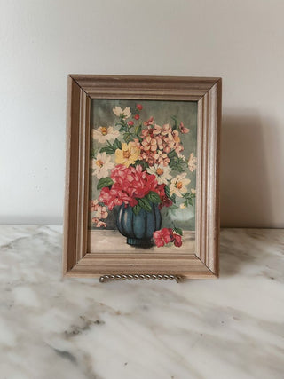 8 1/2" x 6 1/2" Mid-Century Floral Print