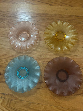 Vintage Italian Colony Ruffled Dessert Plates (set of 4) 6.5"