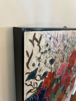 Signed Jane Mid-20th Century Floral Still Life Painting