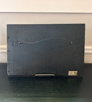 Antique 1921 Maritime Print on Wood