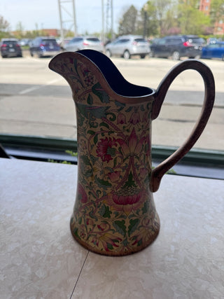 Floral Paper Mache Pitcher