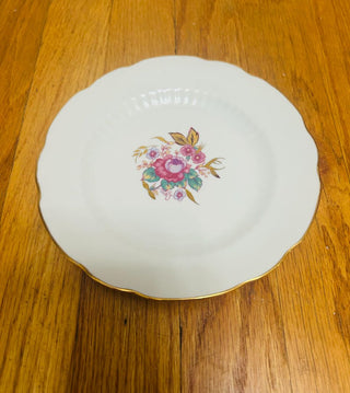 Vintage China Small Floral Plate 7"