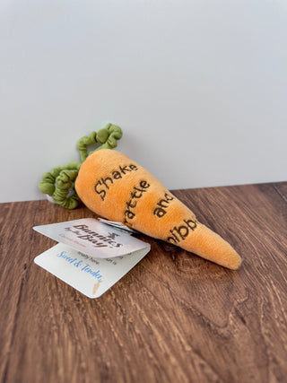 Plush Carrot Rattle - New