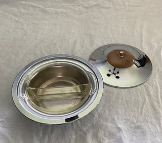 Vintage Milbern Creations covered serving dish 12”