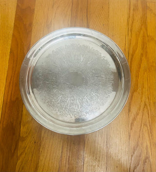 Vintage Reed and Barton Silver Plate Tray 12"