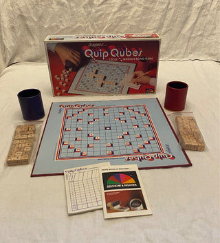 1981 Scrabble Quip Cubes AS IS box