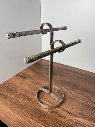 Vintage Silver 2 Tier Display Stand