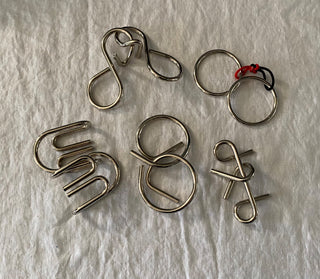 Metal logic puzzles (set of 5)