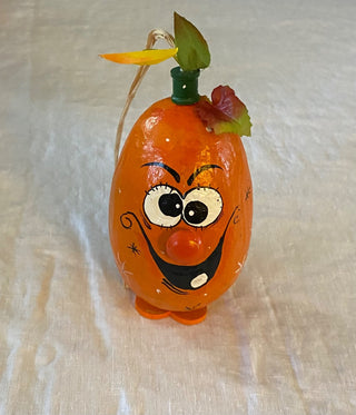 Gourd art pumpkin 5”