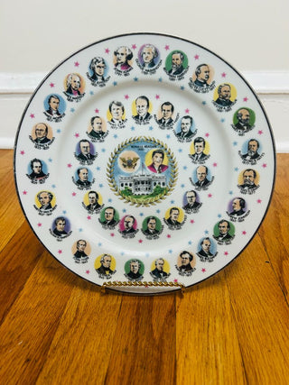 Vintage Presidents Collectors Plate 10"