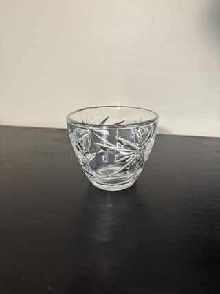 Crystal Sugar Bowl Raspberry Vine